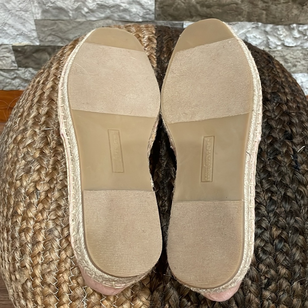 COMFORTVIEW Peach Espadrille Flats Sz 7W - Picture 5 of 9